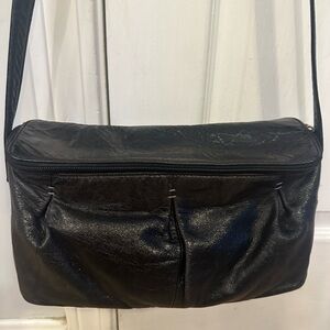 Vintage Louvier Paris Crossbody Bag/ vegan leather